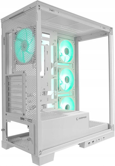 Rampage Hydra V2 Gaming Middle Tower Carcasă Calculator cu Fereastră Laterală Negru