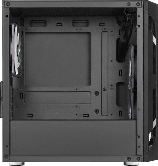 Silverstone FARA H1M PRO Gaming Mini Tower Κουτί Υπολογιστή με Πλαϊνό Παράθυρο και RGB Φωτισμό Μαύρο