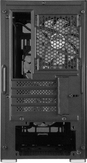 Silverstone FARA H1M PRO Gaming Mini Tower Κουτί Υπολογιστή με Πλαϊνό Παράθυρο και RGB Φωτισμό Μαύρο