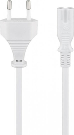 Manhattan Euro / IEC C7 / IEC C8 - Euro / IEC C7 / IEC C8 Cable 1.8m White (354509)