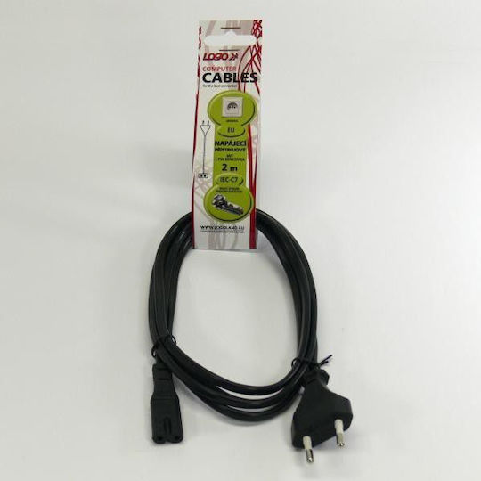 Logo Collection Euro - IEC C7 Cable 2m Μαύρο 24614