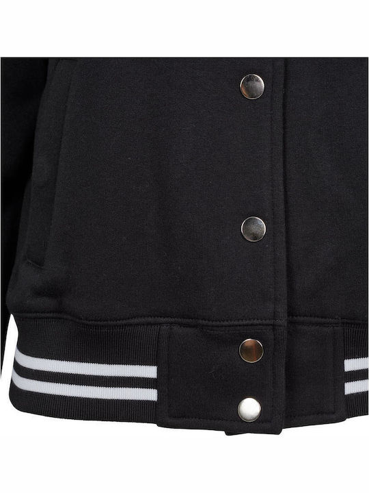 Κοντό Γυναικείο Bomber Jacket Μαύρο