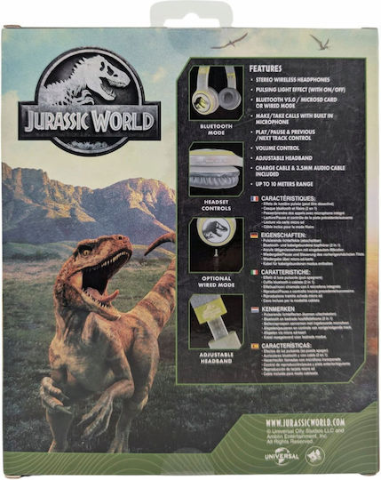 Lazerbuilt T-Rex Kabellose Bluetooth Kinder Am Ohr Kopfhörer Braun