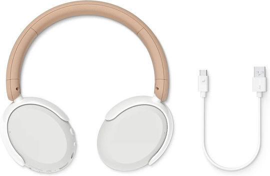 Philips TAK5500AL Wireless / Wired Over Ear Headphones and Quick Charge Silver