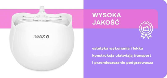 Încălzitor Ceară Iwax Flower 40w 450ml Alb
