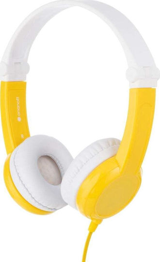 Onanoff Buddyphone Connect Ενσύρματα Παιδικά On Ear Ακουστικά Κίτρινα