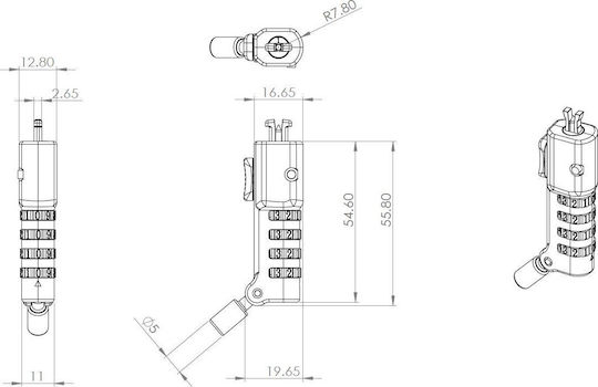 Антикражбена Заключване Dicota Security Lock Slim