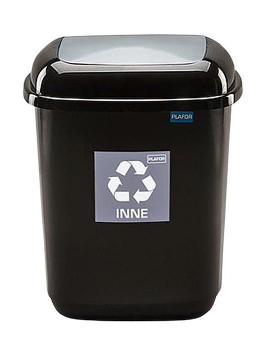 Plafor Coș de Reciclare Metal Argintiu 12lt 1buc