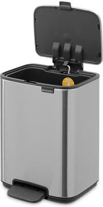 Brabantia Κάδος Απορριμμάτων από Ανοξείδωτο Ατσάλι με Πεντάλ Γκρι 4lt Brabantia Κάδος Απορριμμάτων από Ανοξείδωτο Ατσάλι με Πεντάλ Γκρι 4lt