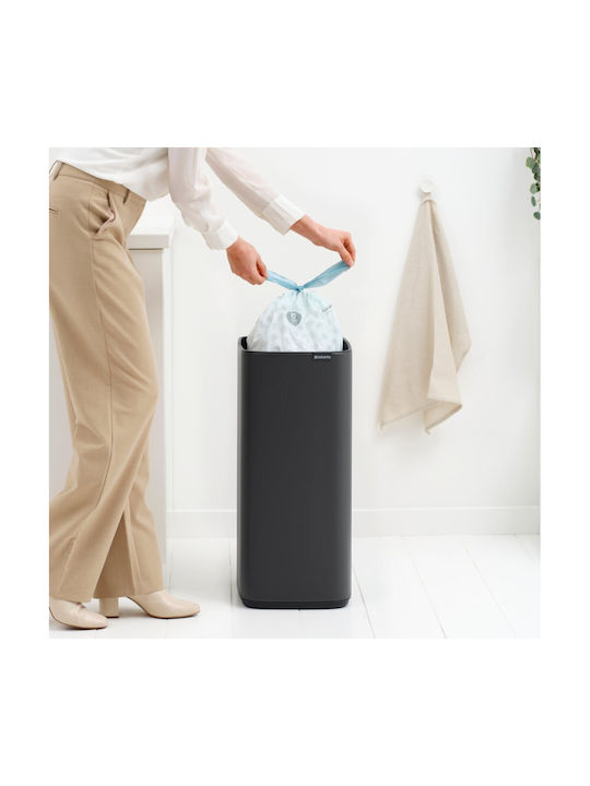 Brabantia Κάδος Απορριμμάτων Πλαστικός Γκρι 30lt