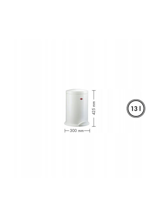 Wesco Κάδος Απορριμμάτων Πλαστικός Μπεζ 13lt
