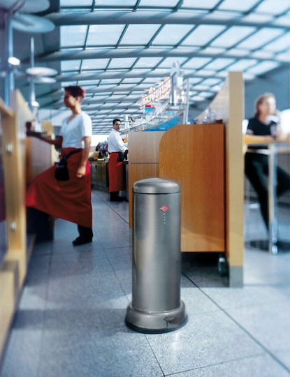 Wesco Κάδος Pushboy Απορριμμάτων Πλαστικός Πράσινος 22lt