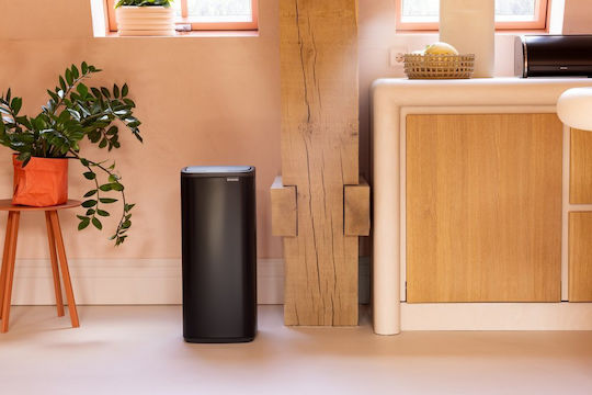 Brabantia Coș De Gunoi Bo Touch Plastic Împingeți Negru 30lt