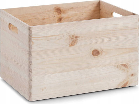 Zeller Hölzernes Aufbewahrungsbox mit Deckel 40x30x24cm 1Stück