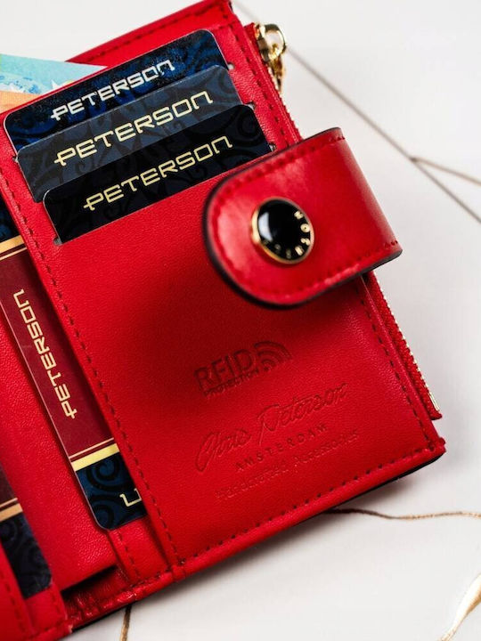 Дамско Портмоне Класически с RFID Червен