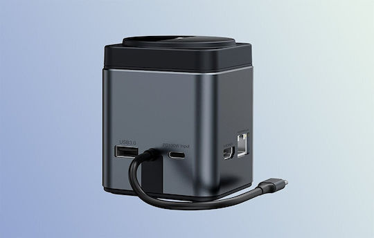 BlitzWolf 9in1 USB-C Докинг станция с HDMI 4K PD Ethernet Черен