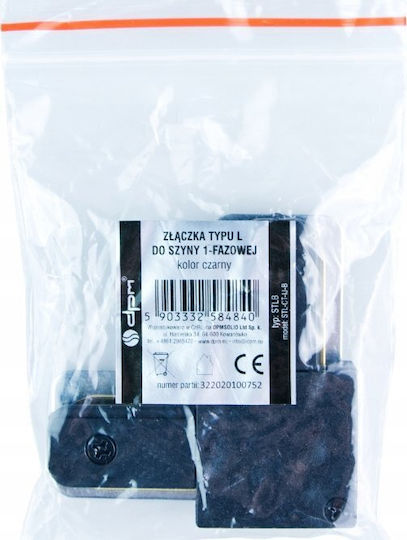 DPM L Typ Verbinder Oberflächenmontierte Schienensystem Schwarz X-line