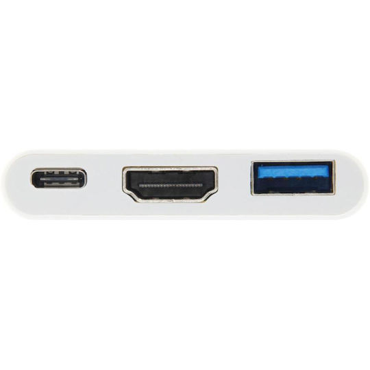 Equip USB-C / USB-A Docking Station mit 4K PD Weiß (133461)
