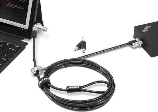 Lenovo Kensington Nanosaver Twin Head Sicherheitskabelschloss Schwarzes 1.8 M Für Thinkcentre M75t Gen 2 Thinkpad L13 Yoga Gen 3 T14s Gen 3 X13 Gen 3