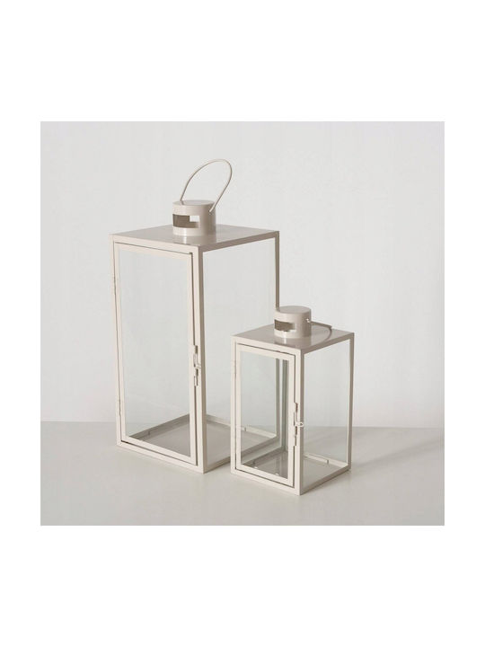 Boltze Arania Set Felinare Metalice Bej 2buc