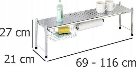 Maximex Suport Metalic De Masă 116x27x21cm