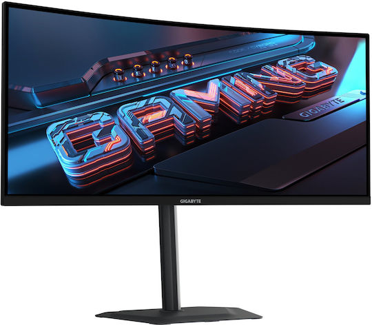 Gigabyte G34WQC2 Ultrawide VA HDR Curved Gaming Monitor 34" QHD 3440x1440 200Hz with 1ms GTG Response Time Gray