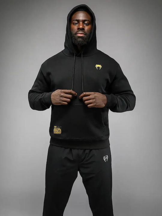 Sweatshirt with Hood Black, Silver, Gold