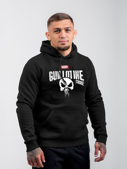 Sweatshirt with Hood Black, White, Red