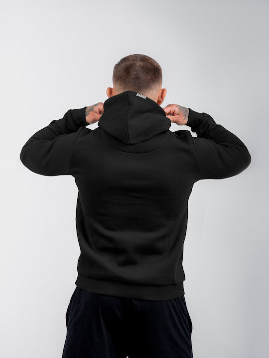 Sweatshirt with Hood Black/white