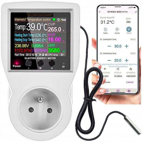 Thermostat 230v Socket Energy Meter Wifi Tuya