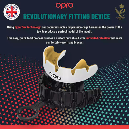 Μασέλα Opro Instant Custom-fit Single Color Braces Adults Clear