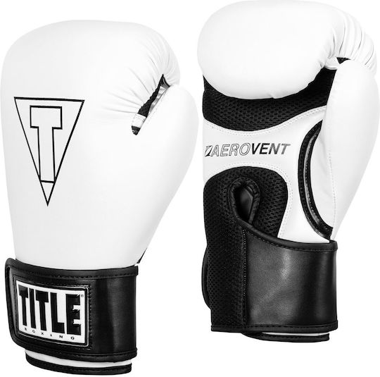 Title Boxing Fitness Boxing Gloves for Competition White