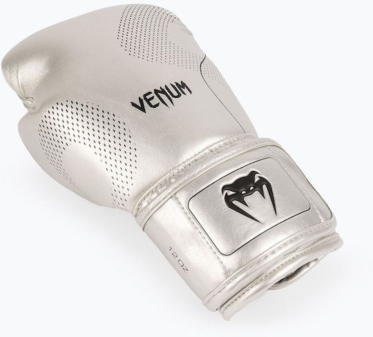 Venum Mănuși de Box din Piele Sintetică pentru Competiție Argintiu