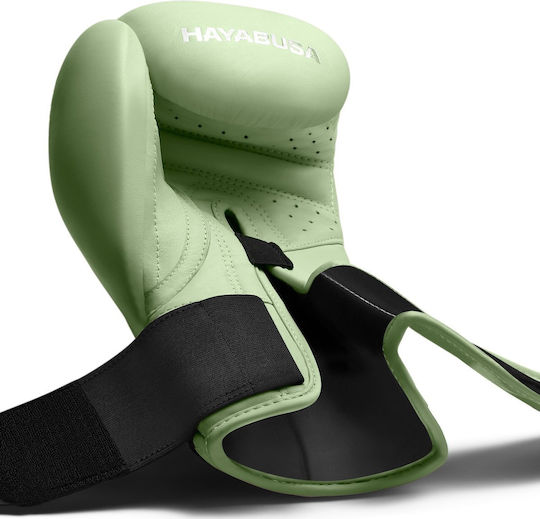 Hayabusa Boxhandschuhe Leder für Kampf Grün