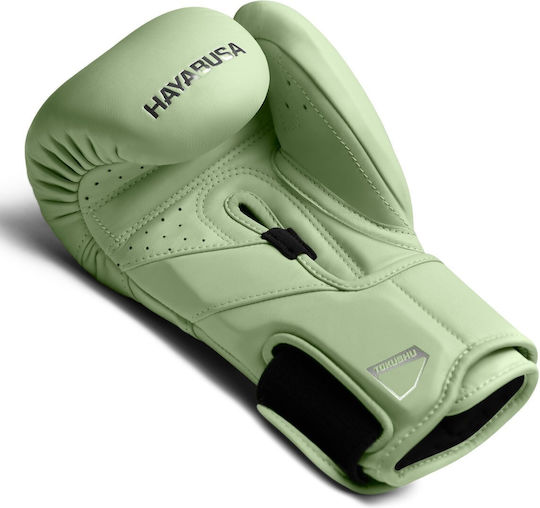 Hayabusa Boxhandschuhe Leder für Kampf Grün