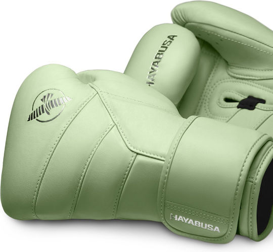 Hayabusa Boxhandschuhe Leder für Kampf Grün