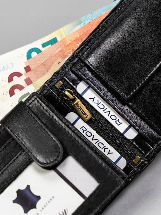 Мъжки Портфейл с RFID Черен