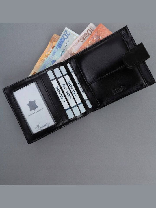 Δερμάτινο Ανδρικό Πορτοφόλι Μαύρο