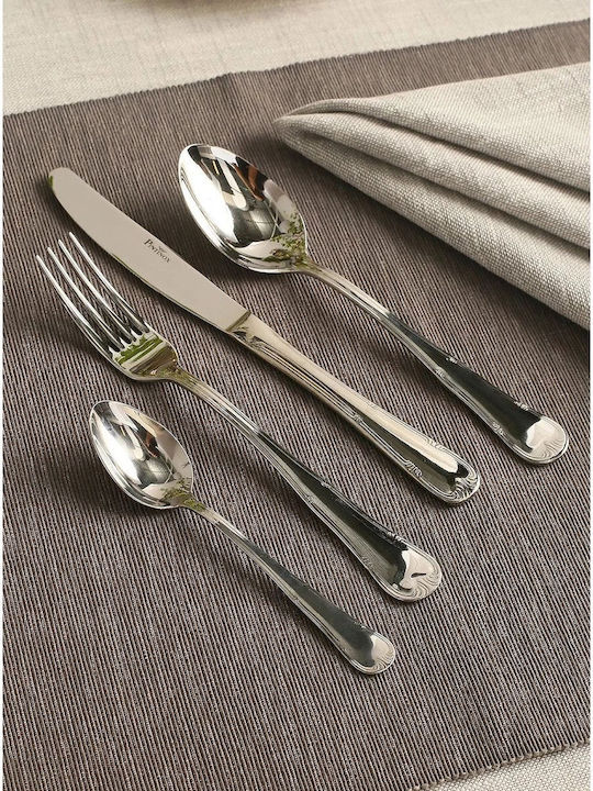 Pintinox Set de Tacâmuri Argintiu 24buc