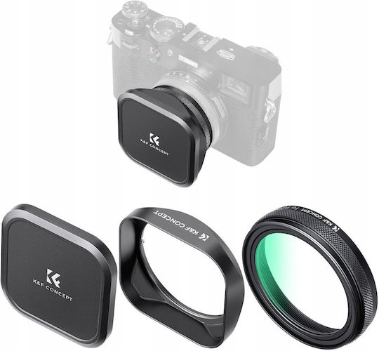 Set 3-în-1 Filtru UV Capac Nano-x Capac Acoperire K&F Fujifilm X100 X100s X100v Sku 2335