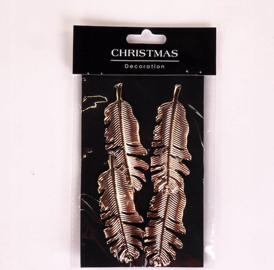 Christmas Decoration Home Styling Collection Christmas Decorations Gold Hanging Leaves 4 Pieces