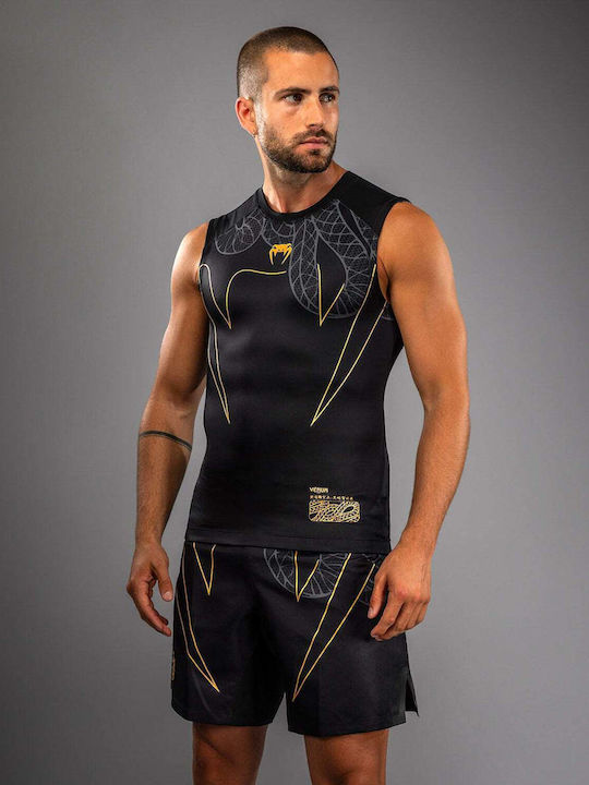 Venum Bărbați Fără mâneci Tricou VENUM-05748-109 pentru Jiu-Jitsu / MMA Neagră