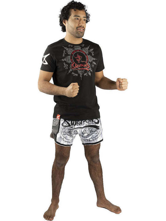 8 Weapons Short Sleeve Shirt 8010072 for Muay Thai Black