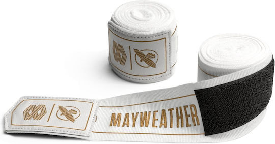 Bandage Hayabusa Mayweather 180” Stretch Hand Wraps White Gold