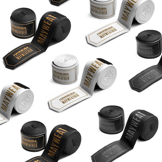Bandage Hayabusa Mayweather 180” Deluxe Hand Wraps Black Gold