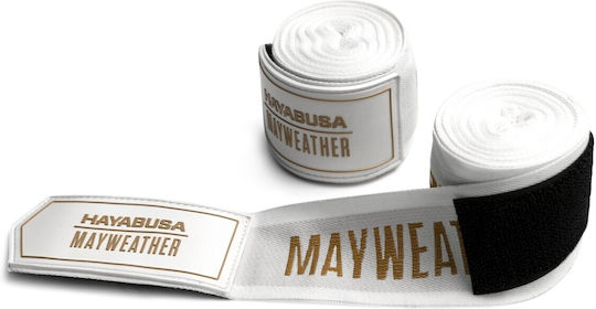 Μπαντάζ Hayabusa Mayweather 180” Deluxe Hand Wraps White Gold