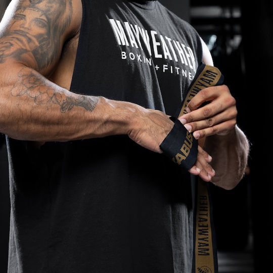 Bandage Hayabusa Mayweather 180” Deluxe Hand Wraps Black Gold