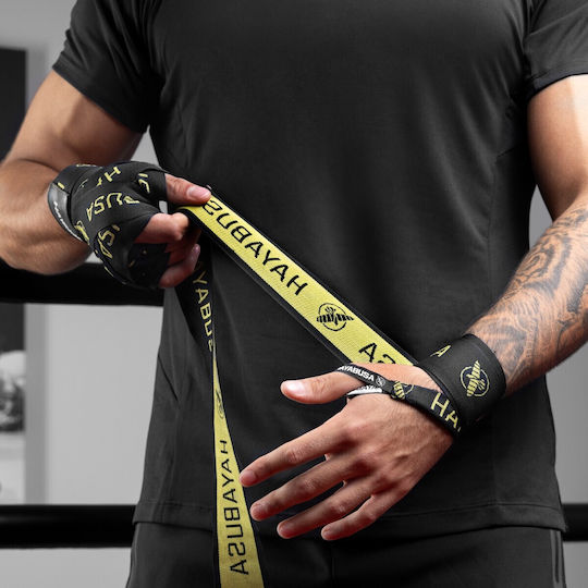 Μπαντάζ Hayabusa 180” Deluxe Hand Wraps Black Gold