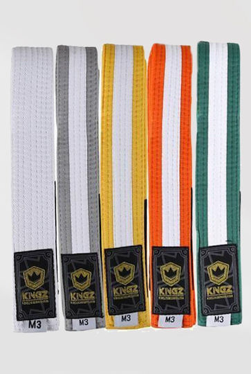 Children's Kingz Belts White Stripe Ye