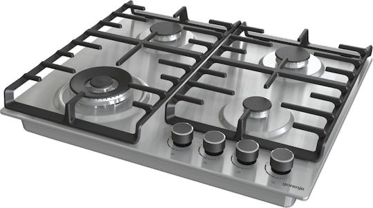 Gorenje Gaskochfeld Autonom 60x52εκ. Silber